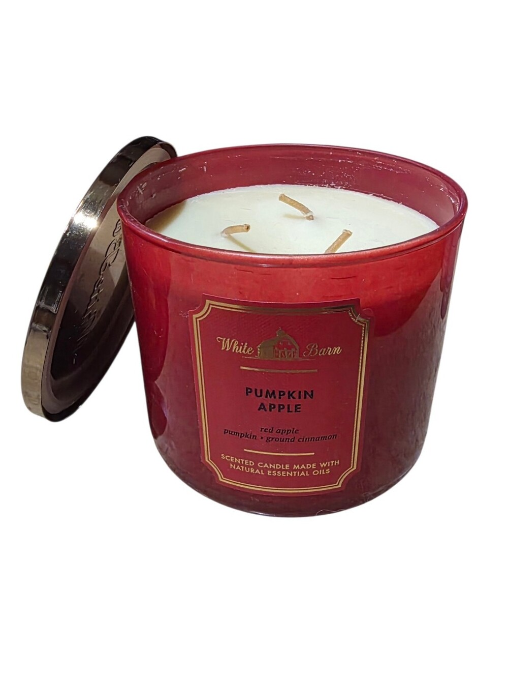 PUMPKIN APPLE 3-WICK CANDLE BY BATH AND BODY WORKS NEW